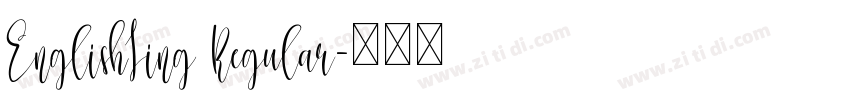 EnglishLing Regular字体转换